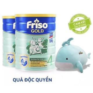 Bộ 2 lon sữa Friso gold 4 1.5kg tặng bộ gối mền voi