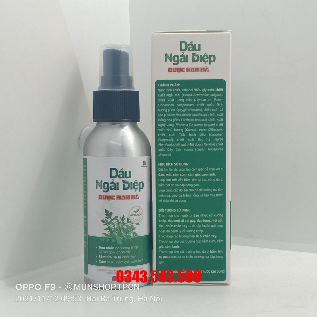 Dầu Ngải Diệp Dược Nam Hà chai 100ml