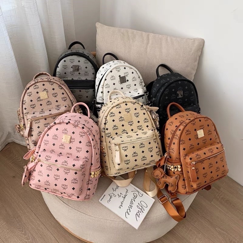 [HÀNG QCCC] Balo MOM, balo da thời trang đi học cao cấp size 40 đựng vừa a4 có đệm vai cho cả nam và nữ (ảnh thật)
