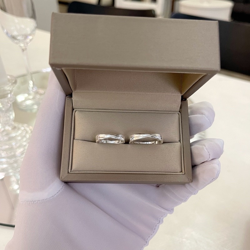 Nhẫn Cặp nhẫn đôi bạc cao cấp khắc tên tình yêu nam nữ NC023  - Cam kết chuẩn bạc