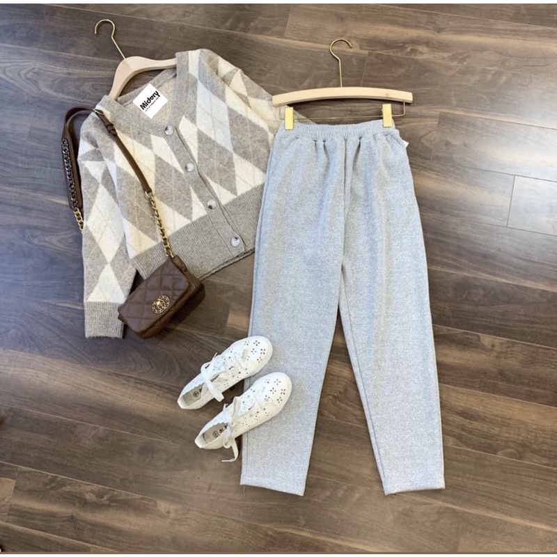 quần baggy nỉ 4 màu