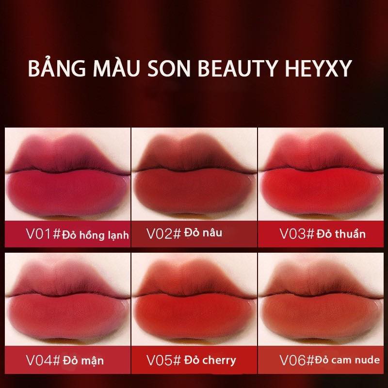 Son thỏi vỏ trắng BEAUTY HEYXI mịn lì lâu trôi