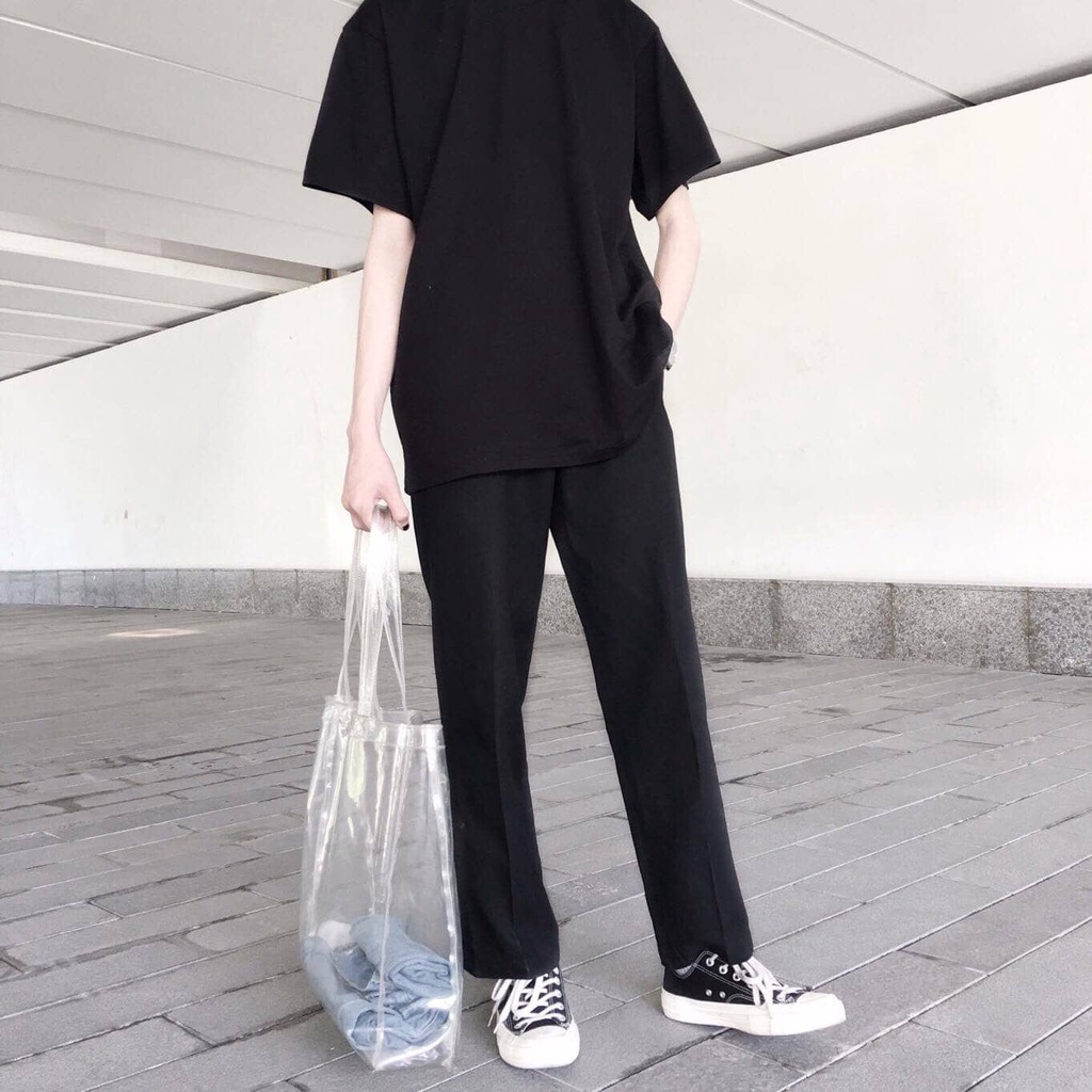 Quần Trouser Pant - Quần âu đen dáng ôm Hàn Quốc - Vải Co Giãn Nhẹ Chống Nhăn