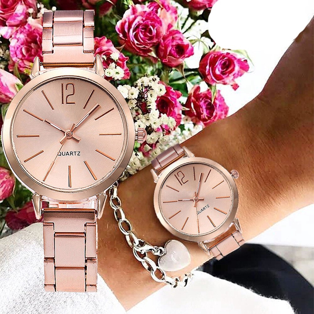 Women's Watches Ladies Quartz wrist watches Relogio Casual Stainless Steel Band Analog Wrist Watch 0047