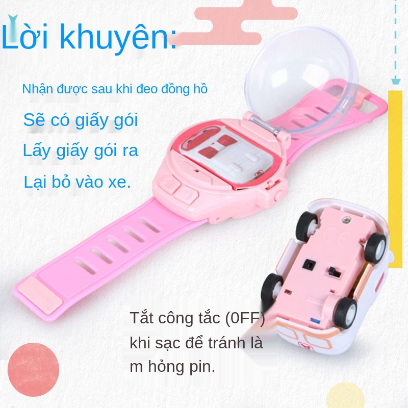 Douyin Net Red Toy Watch Điều khiển từ xa Xe ô tô Xã hội Con người Trẻ em Bé trai Điện đua Cô gái