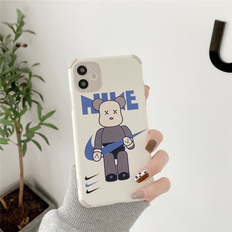 Luxury Stitch Bearbrick Nike Pattern Silk Case HUAWEI Y9S Y9 Prime 2019 P40 P30 Pro Mate 20 30 Pro NOVA 7SE 7i 5T 4e HONOR 8X Silicone Cover