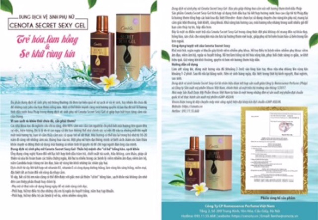 Dung dịch vệ sinh cenota secret sexy gel