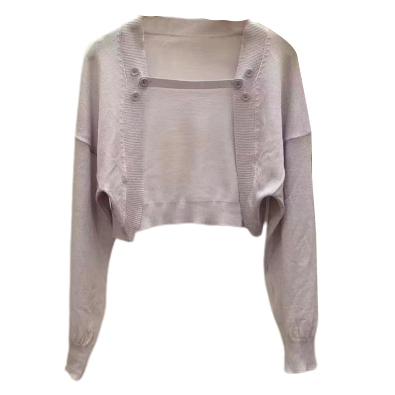 Áo Khoác Cardigan Dệt Kim Tay Dài Dáng Rộng Che Nắng Thời Trang Mùa Hè Cho Nữ