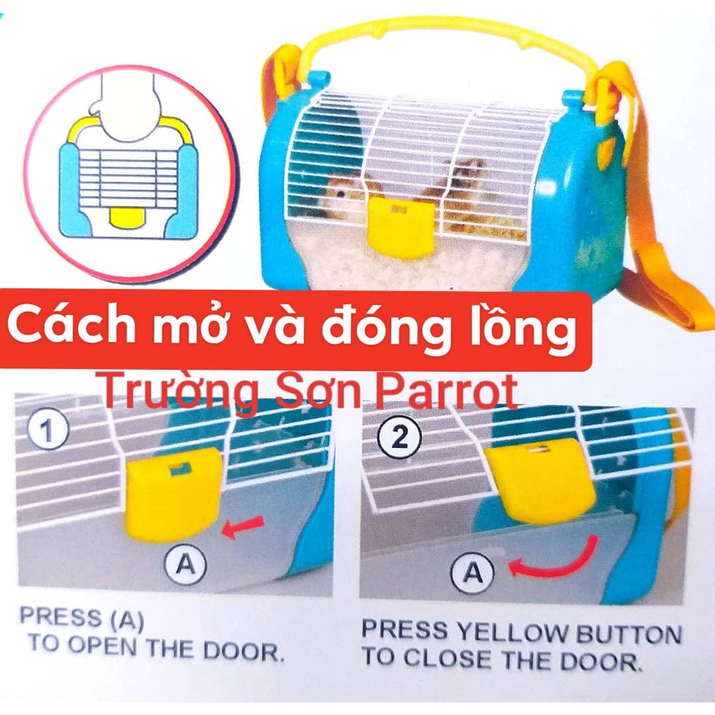 Lồng vận chuyển cho vẹt nhỏ, hamster....