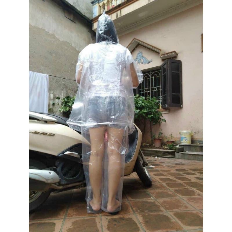 Áo mưa bộ trong suốt chống thấm nước
