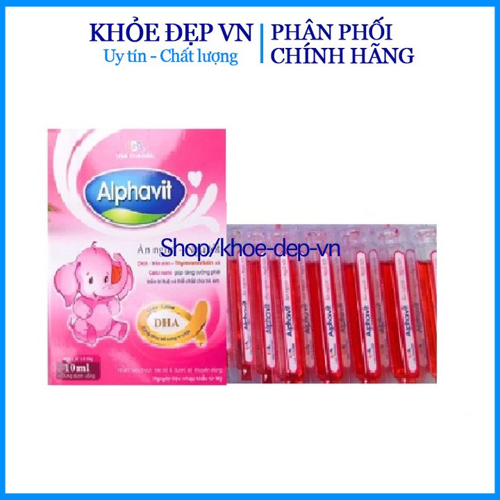 Siro cho bé ALPHAVIT bổ sung DHA và các vitamin thiết yếu cho trẻ - Hộp 20 ống