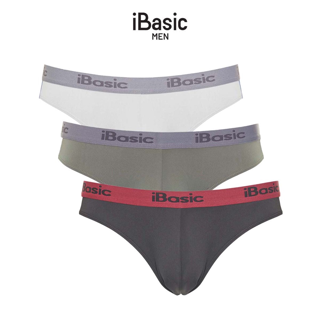 Combo 3 quần lót nam brief poly iBasic PANM006
