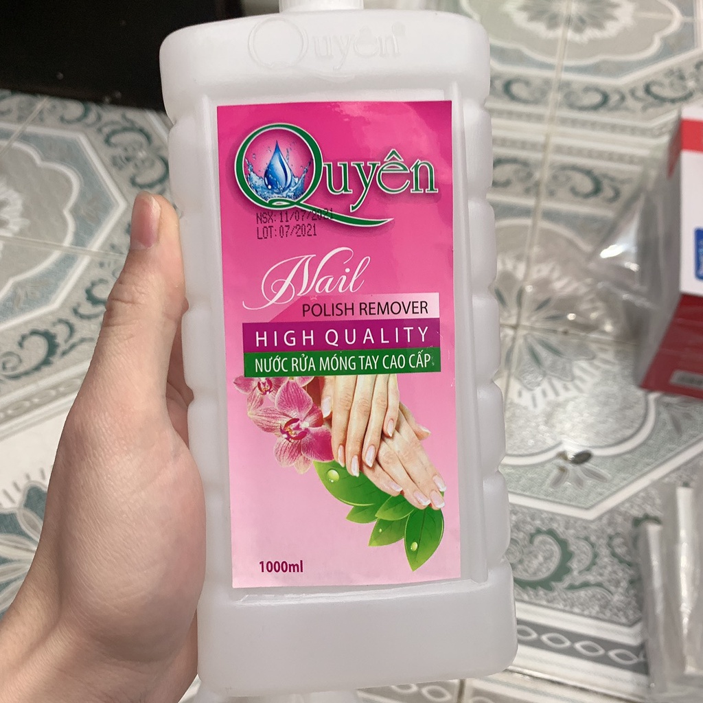 Nước Tẩy Axiton 500ml - 1000ml, Nước Rửa Móng, Phá Sơn Gel Axiton Trùm Nail Mi