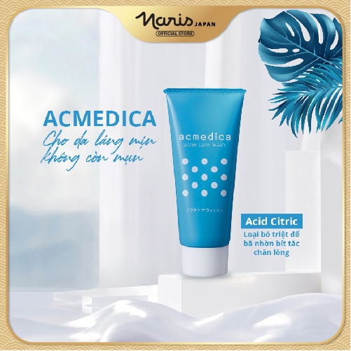 Sữa Rửa Mặt Dành Cho Da Mụn Naris Acmedica Acne Care Wash Tuýp 100gr