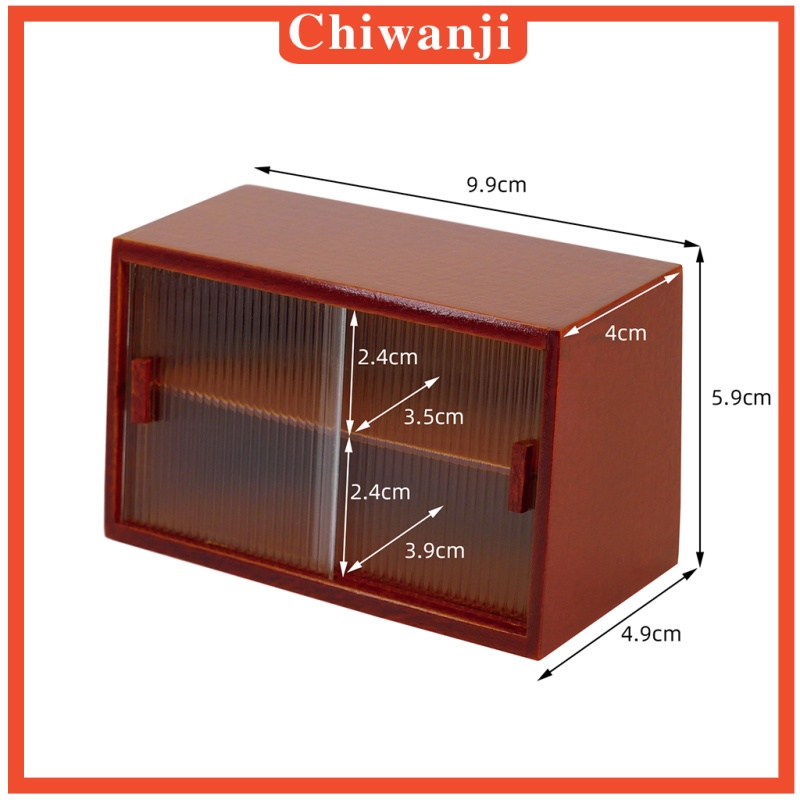 Tủ đựng bánh kẹo mini tỉ lệ 1: 12 dành cho trang trí nhà búp bê