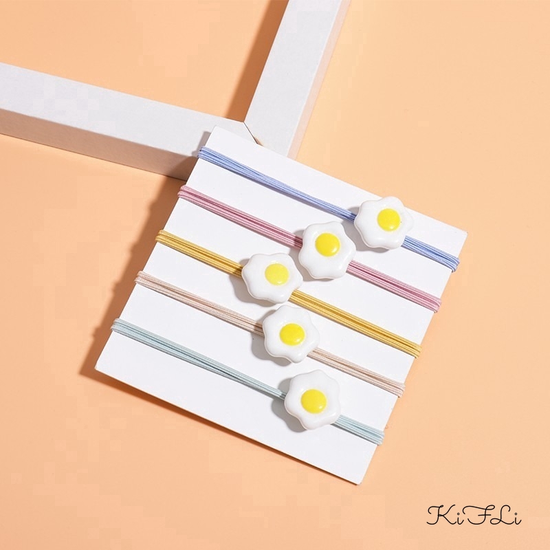 Dây Buộc Tóc Hình Quả Trứng Phong Cách Hàn Quốc