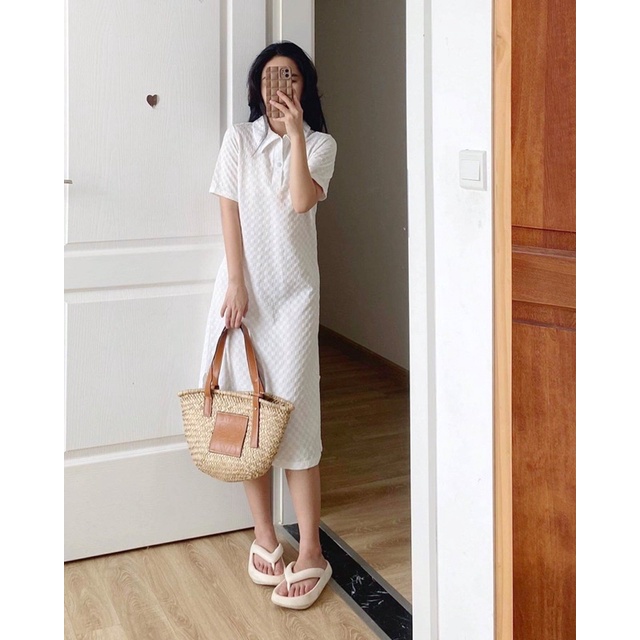 Váy polo hoạ tiết kẻ ô Nana21 Nanastore21