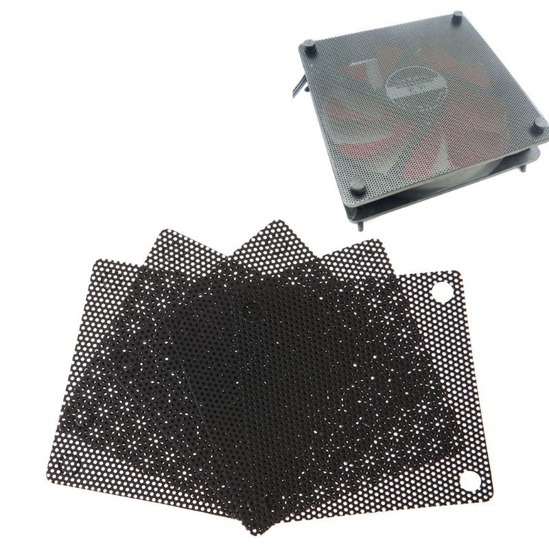Bộ 5 Tấm Lưới Lọc Bụi Cho Quạt Tản Nhiệt Máy Tính 50mm Bằng Pvc Màu Đen | BigBuy360 - bigbuy360.vn