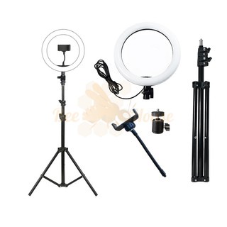 Đèn Livestream Full Phụ Kiện Gồm Chân Đèn Và Kẹp Điện Thoại Hỗ trợ Livestream Phun Xăm Make Up