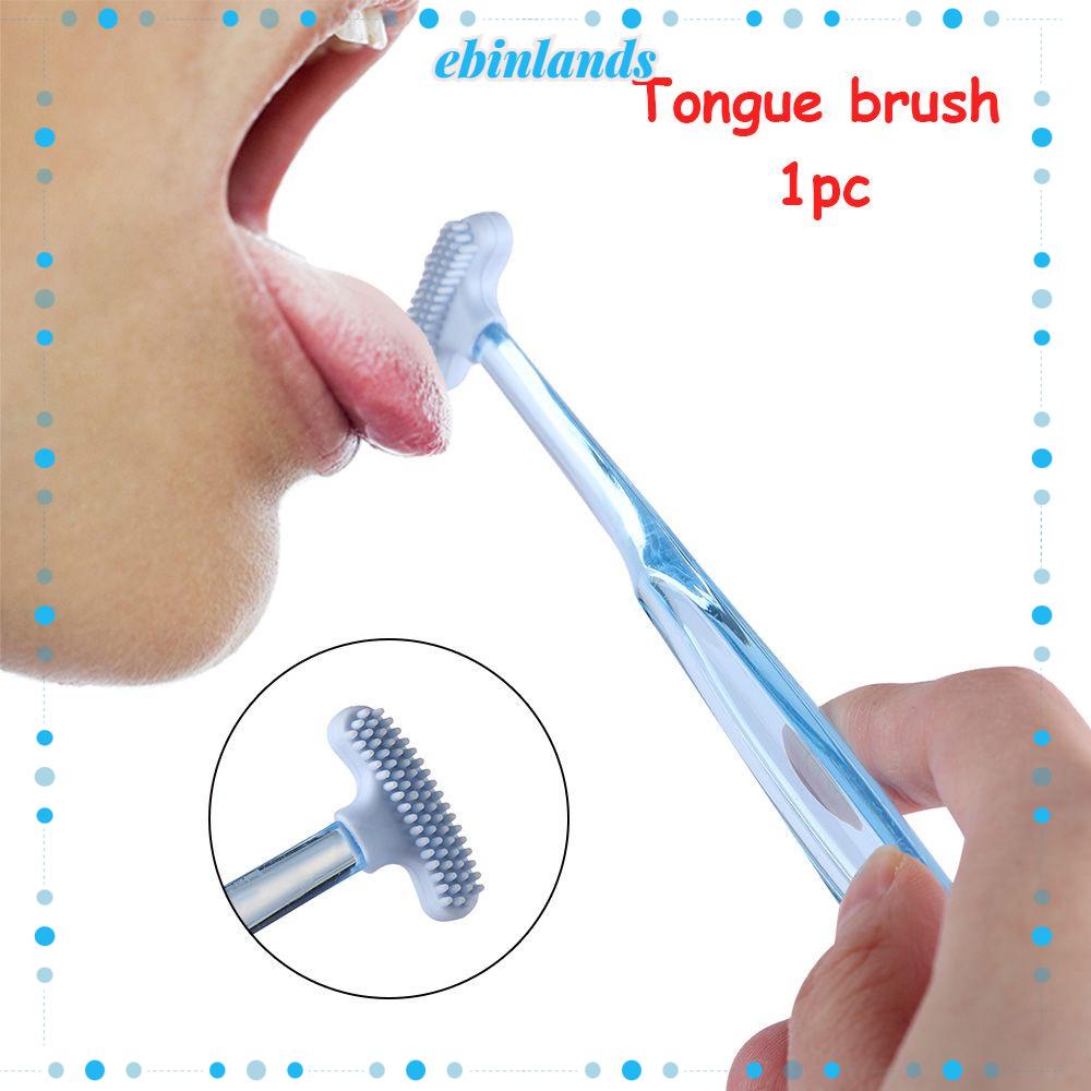 [Hàng mới về] Dụng cụ cạo lưỡi bằng silicon mềm hai mặt nhiều màu vệ sinh răng miệng tiện dụng