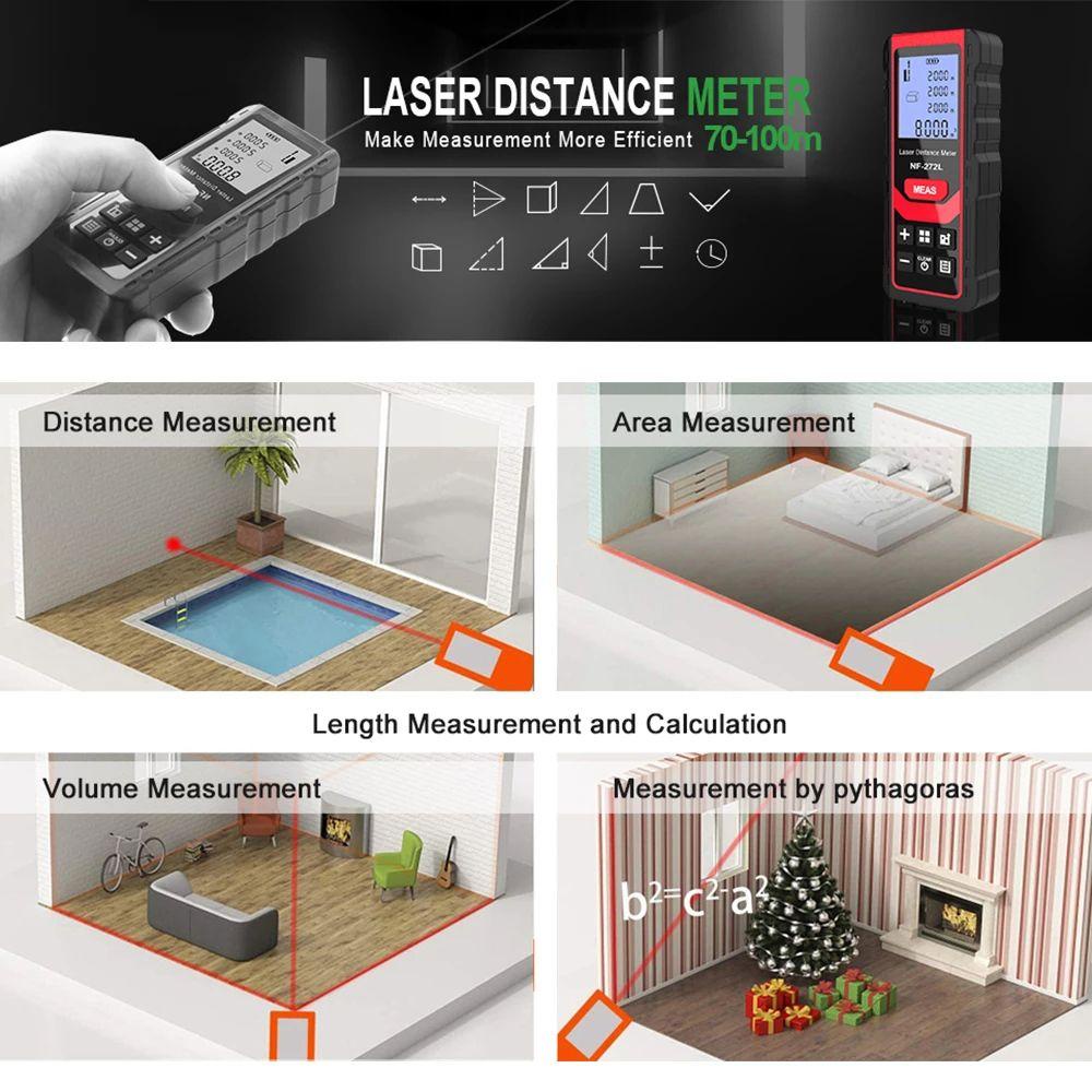 WTTLE Thước Đo Khoảng Cách Chuyên Nghiệp 50M 70M