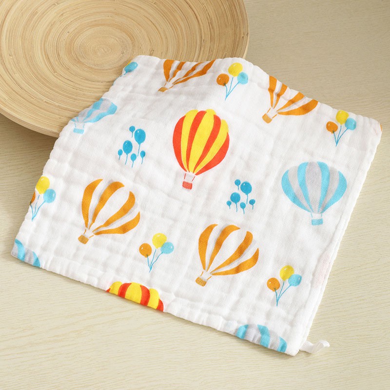Khăn Mặt Cotton 6 Lớp Cho Bé Kích Thước 26*26cm