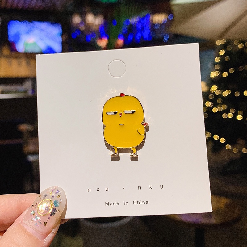 Ghim cài áo hình hoạt hình phong cách Hàn Quốc dễ thương