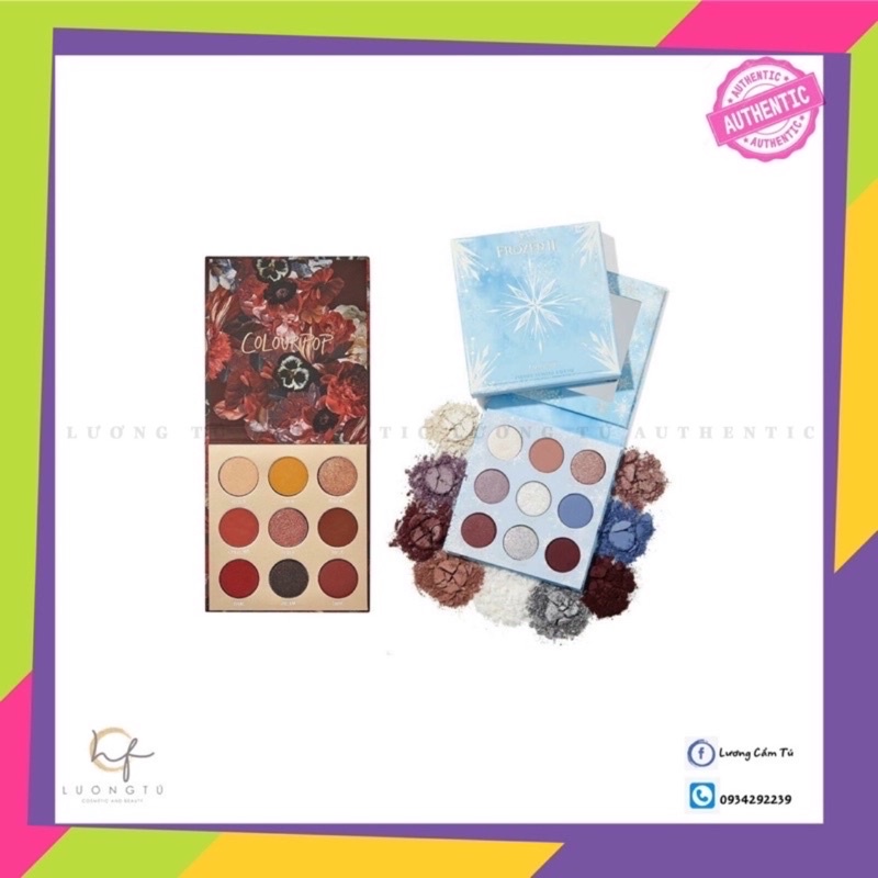 Bảng mắt Colourpop Eyeshadow Palette 9 ô nâu tím tây