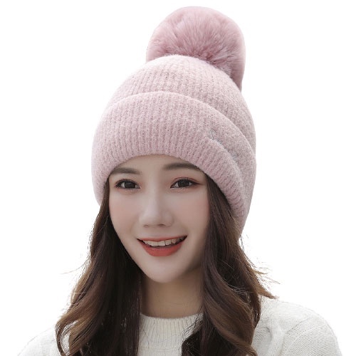 Mũ Len Nữ Trùm Tai Lót Lông Siêu Ấm Phong Cách Hàn Quốc Dễ Thương SZone 202