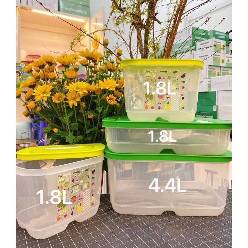 Hộp bảo quản Tupperware 💕Freeship💕 Bộ hộp trữ mát có nút hô hấp Ventsmart 4 - Hàng mới về