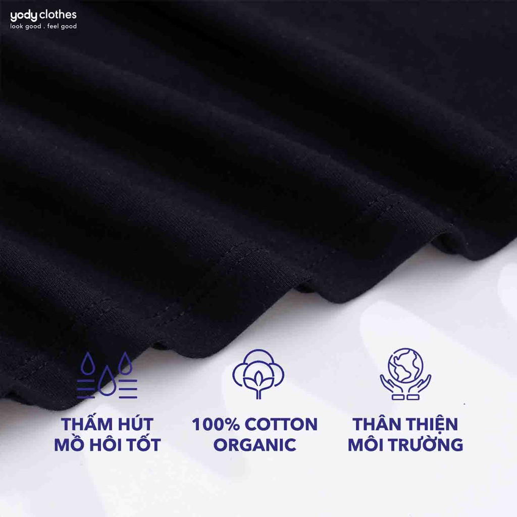 Áo thun nam trơn YODY cổ tròn chất liệu cotton mềm mịn co dãn PPM4253 | BigBuy360 - bigbuy360.vn