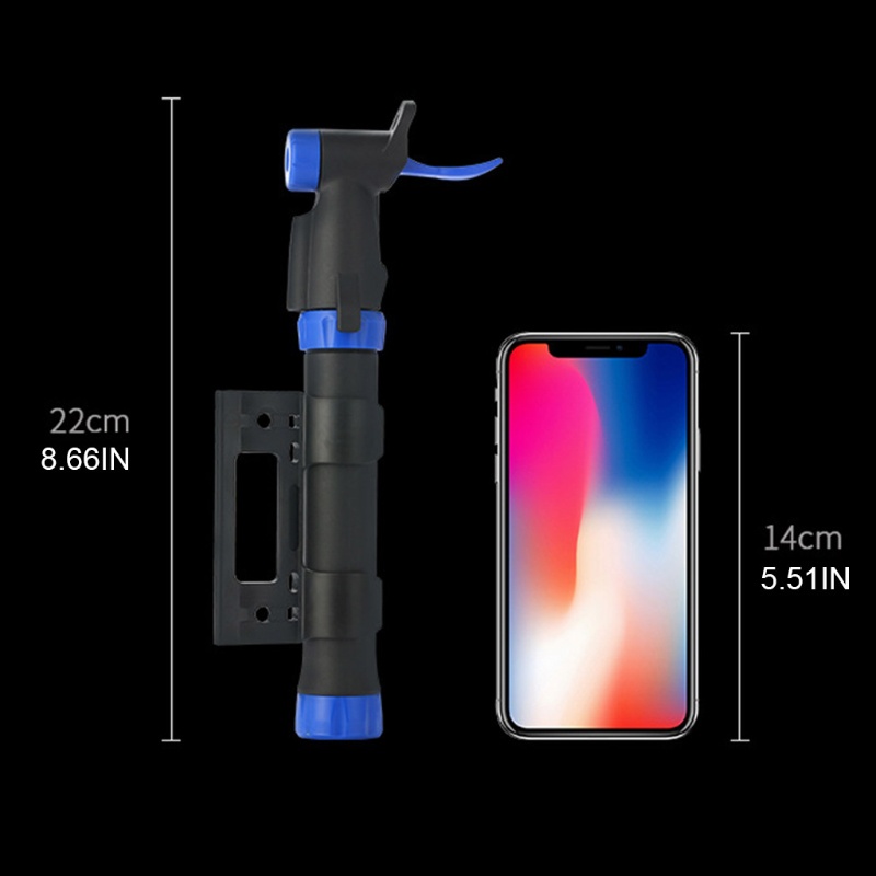 Bơm Xe Đạp / Xe Máy Hai Chiều Áp Suất Cao Thiết Kế Nhỏ Gọn Tiện Dụng