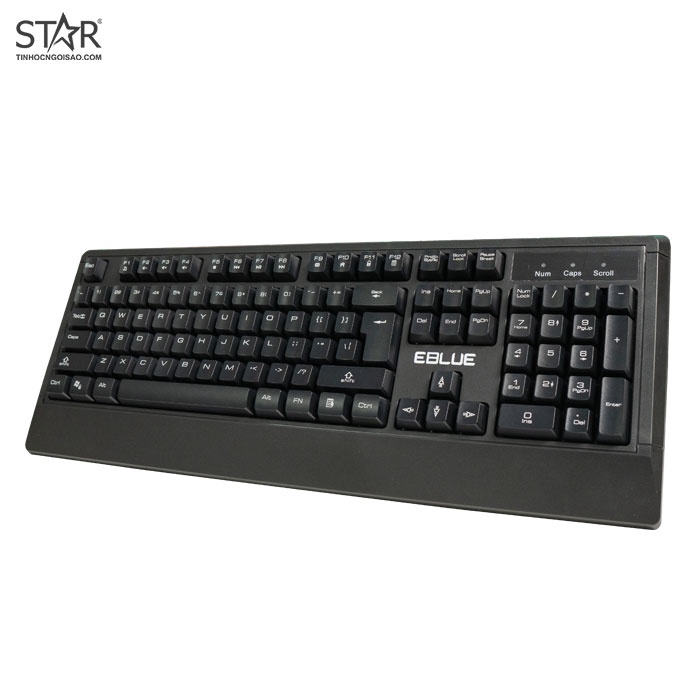 [Mã SKAMLTSM9 giảm 10% đơn 99K] Bàn Phím Văn Phòng E-Blue Elated EKM046BK Pro Gaming (Đen)