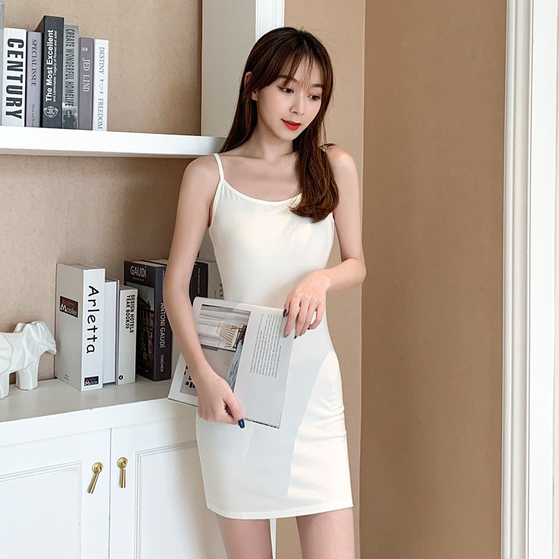 Cocory vn （mỗi màu và size chỉ còn 5 chiếc, khi bán hết sẽ được khôi phục lại giá gốc）Đầm Body Màu Trơn Thiết Kế Ôm Sát Tôn Dáng