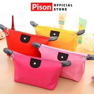 Túi đựng mĩ phẩm Pison, bao bút, túi bút họa tiết dễ thương, túi đựng đồ dùng cá nhân 16*11*7cm – 1 cái