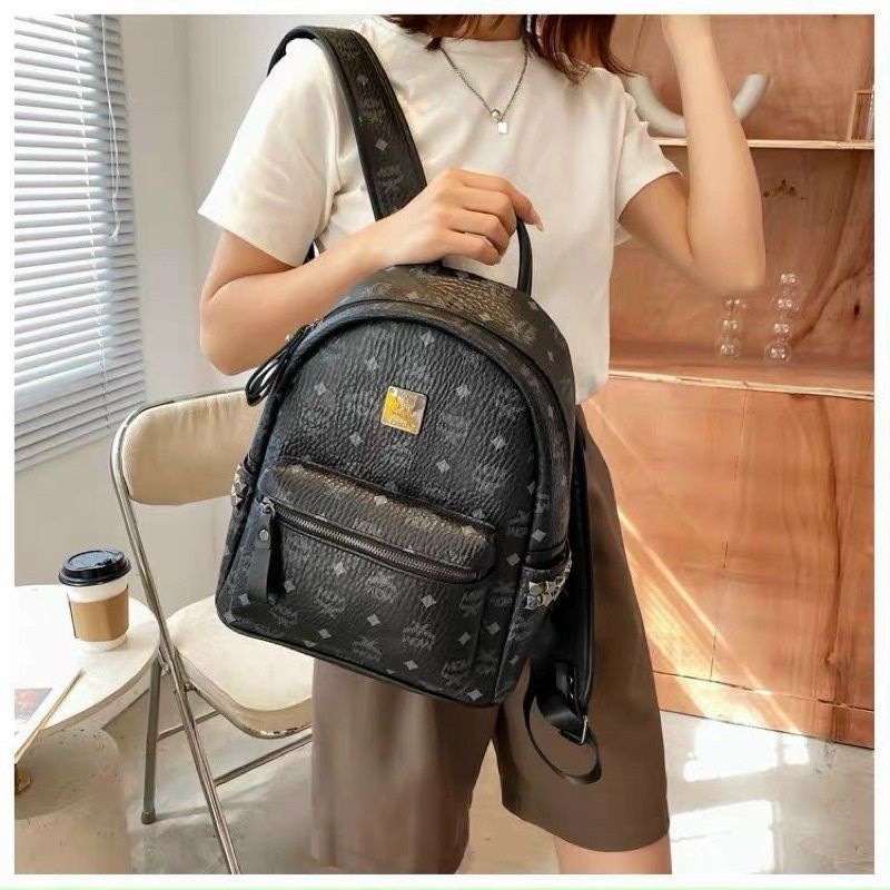 Balo nữ họa tiết M hàng chuẩn xịn cao cấp size 28×32×15cm