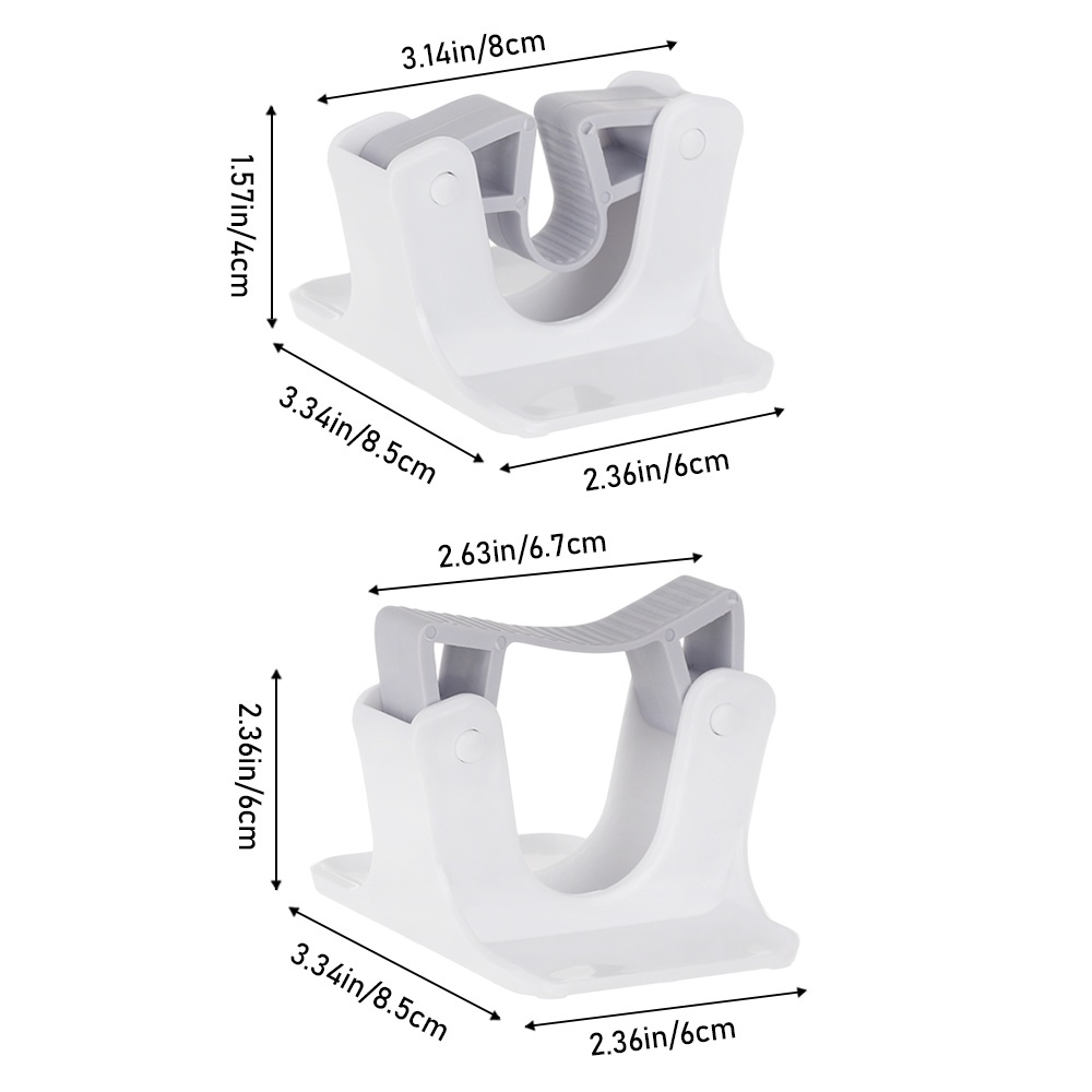 Giá Đỡ Chổi/Cây Lau Nhà Gắn Tường Tự Dính Có Thể Tái Sử Dụng Cho Nhà Bếp