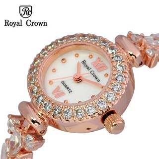 Đồng hồ nữ chính hãng Royal Crown 5266 vỏ vàng hồng