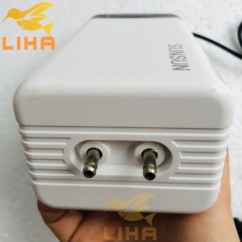 Máy Sủi Oxy 2 Vòi Sunsun CT-402 (4W-2x2.8Lít/Phút) - Máy Oxi Siêu Êm Cho Bể Cá