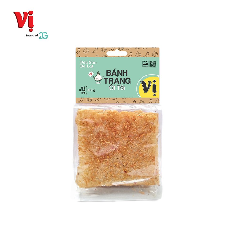 (Combo) 2 Bánh Tráng Tỏi Ớt Vị - Túi 150g