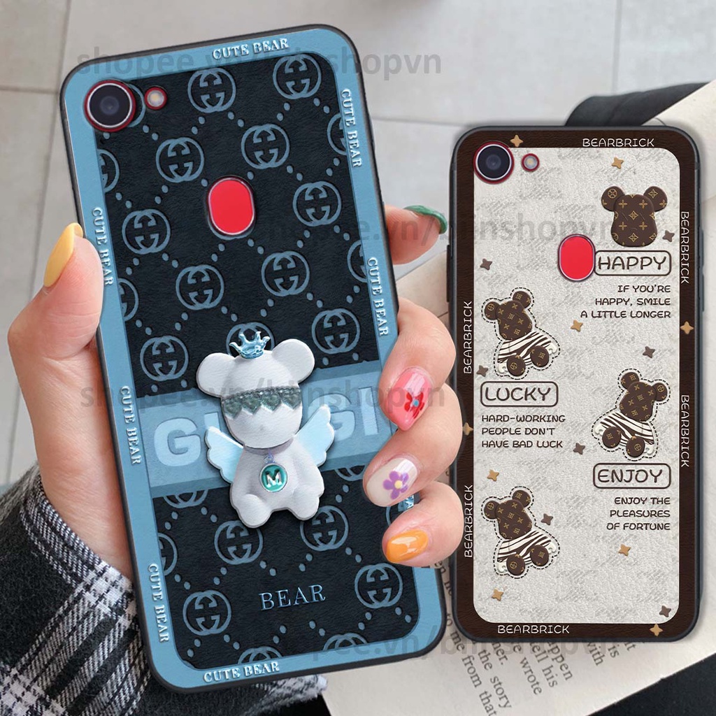 Ốp Oppo F5 / F5 Youth / F7 hình gấu bear brick đẹp độc lạ, thời trang, cá tính