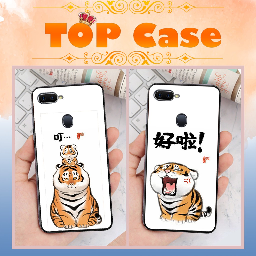 Ốp lưng Oppo F1/F3/F5/F7/F9 in hình Hổ con siêu dễ thương, độc, lạ_TOPCASE.HN