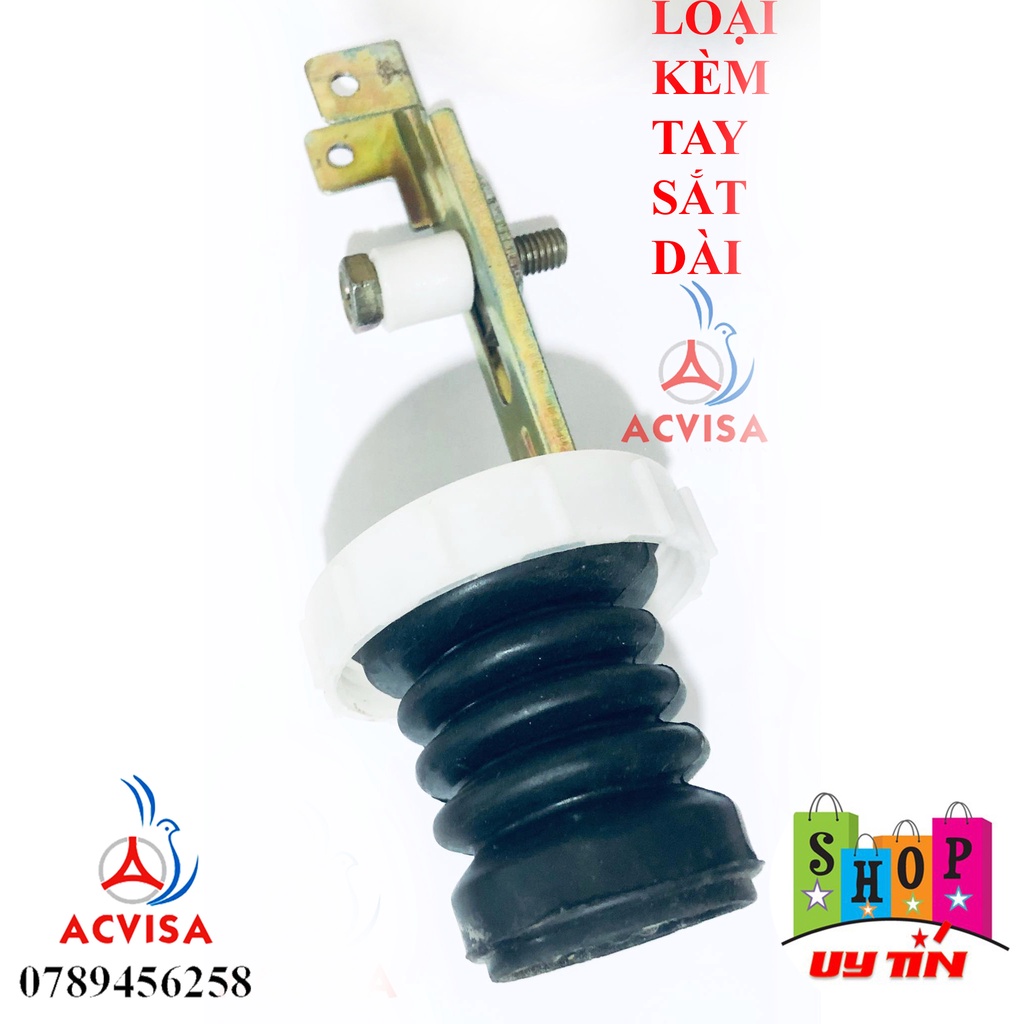 Combo 2 Nấm Cao Su Máy Giặt Gắn Liền Tay Sắt Ngắn; Trung; Dài