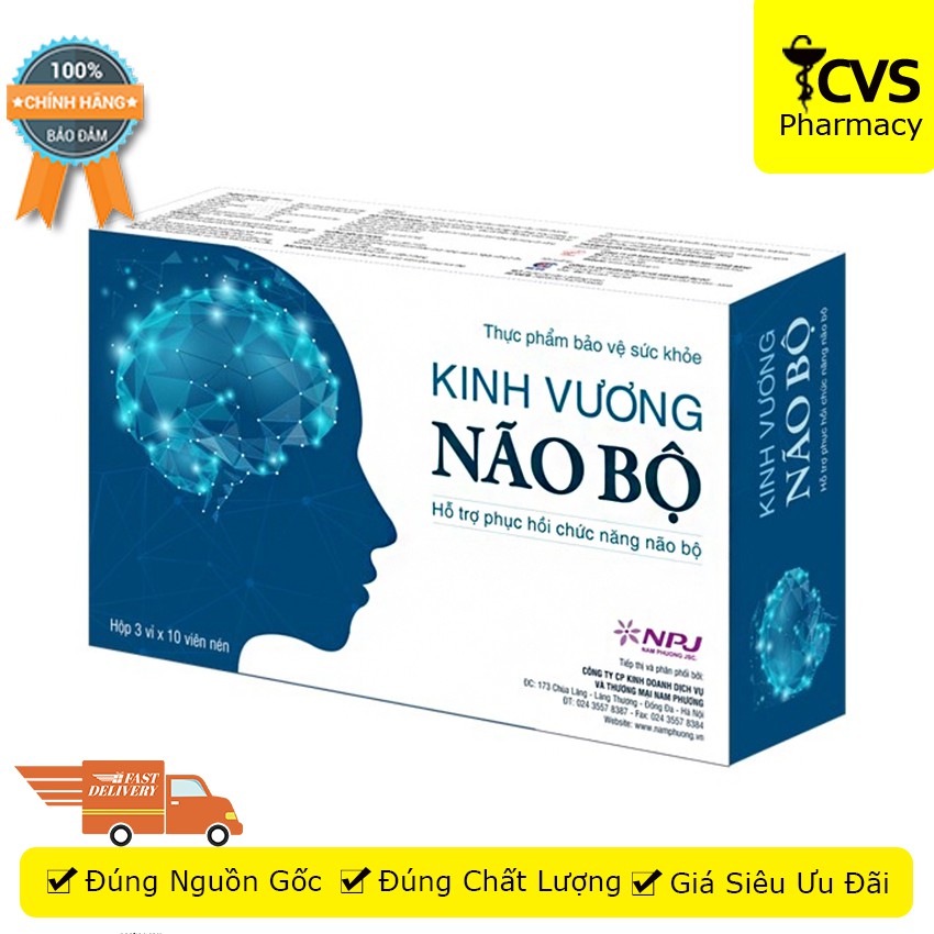Kinh Vương Não Bộ (Hộp 30 viên) - Hỗ Trợ Chức Năng Não Bộ - cvspharmacy