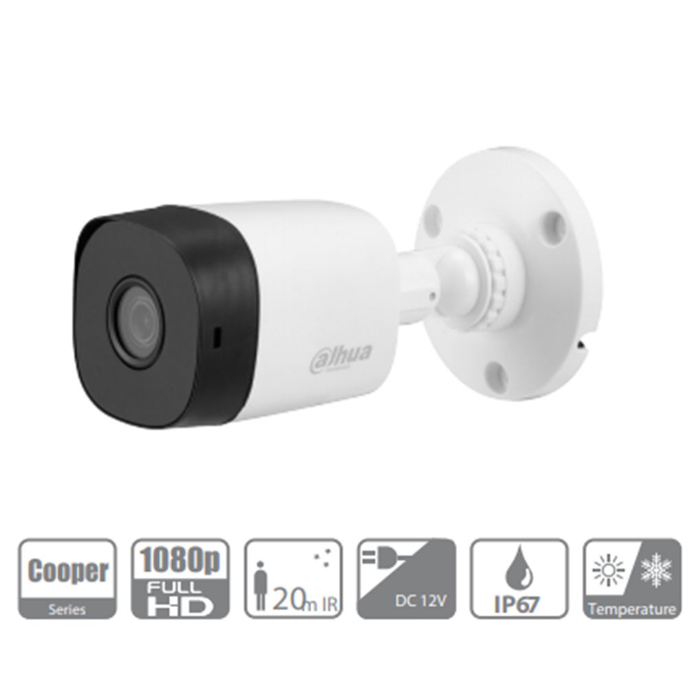 Camera giám sát DAHUA HAC-B1A21P /T1A21P HDCVI 2MP Tính năng chống ngược sáng,hình ảnh sắc nét,chống thấm nước- BH 24TH