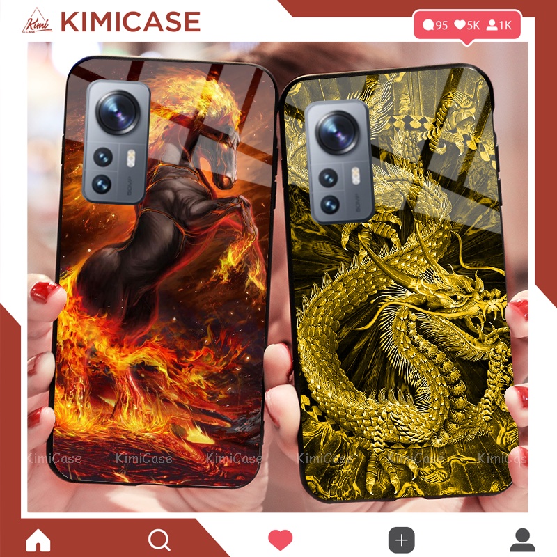 Ốp Xiaomi Mi 12T, Mi 12T Pro, Mi 12, Mi 12 Pro, Mi 12 Lite lưng kính cường lực bộ mạnh mẽ