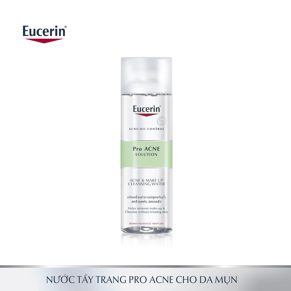 Nước tẩy trang Eucerin ProAcne dưỡng ẩm dành cho da mụn 200ml