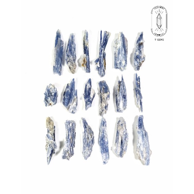 Kyanite thô tự nhiên cộng sinh mảnh sưu tầm trưng bày, dùng cho nghiên cứu học tập..