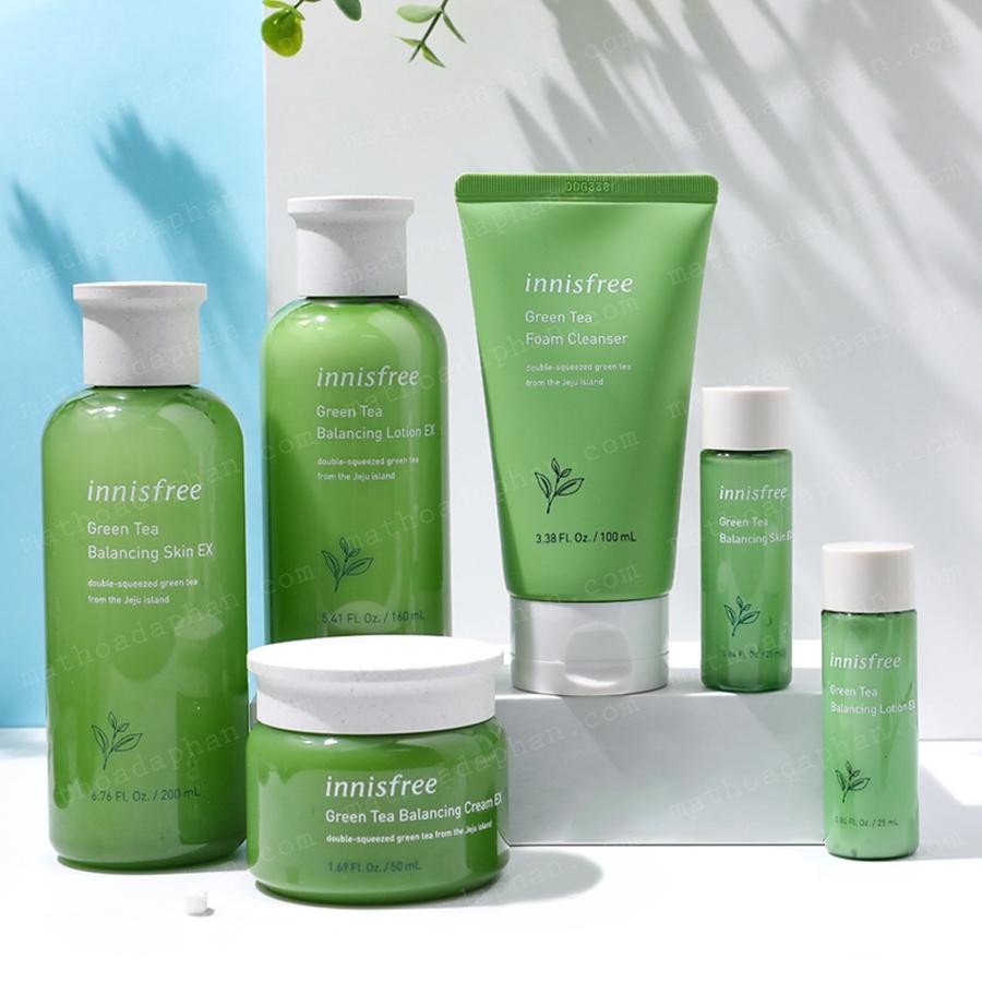 Set dưỡng trà xanh Innisfree 6 sản phẩm