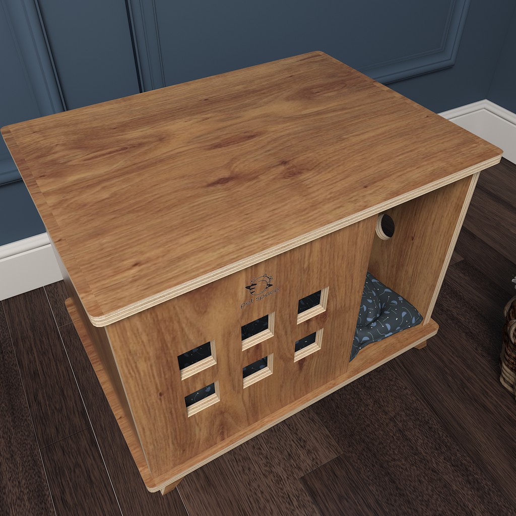 NHÀ GỖ CHO CHÓ MÈO PETSPACE.VN PP34